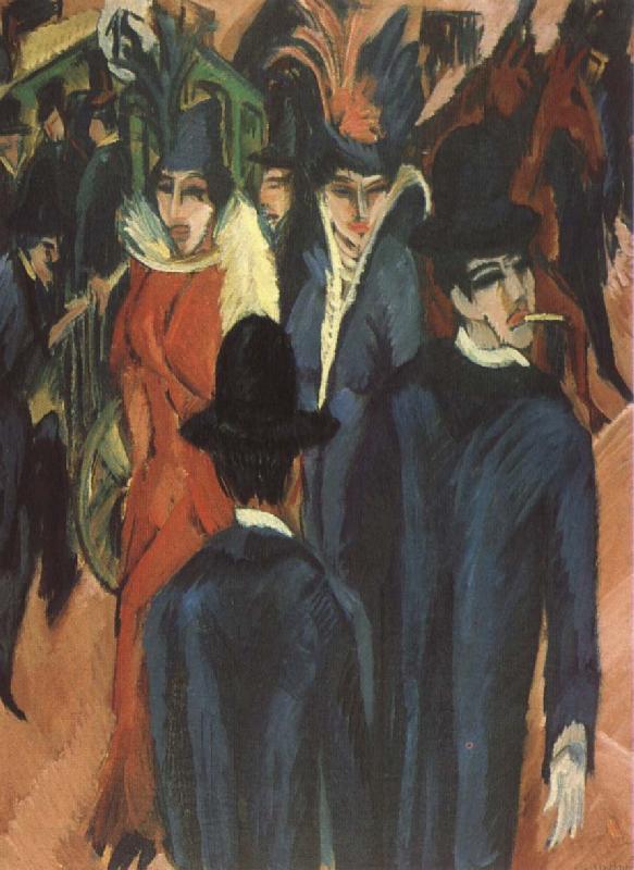 Ernst Ludwig Kirchner Gatuscen from Berlin Germany oil painting art